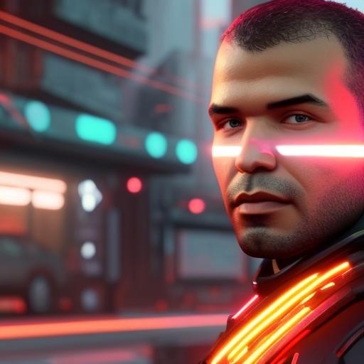 un hombre de lado mierando de reojo